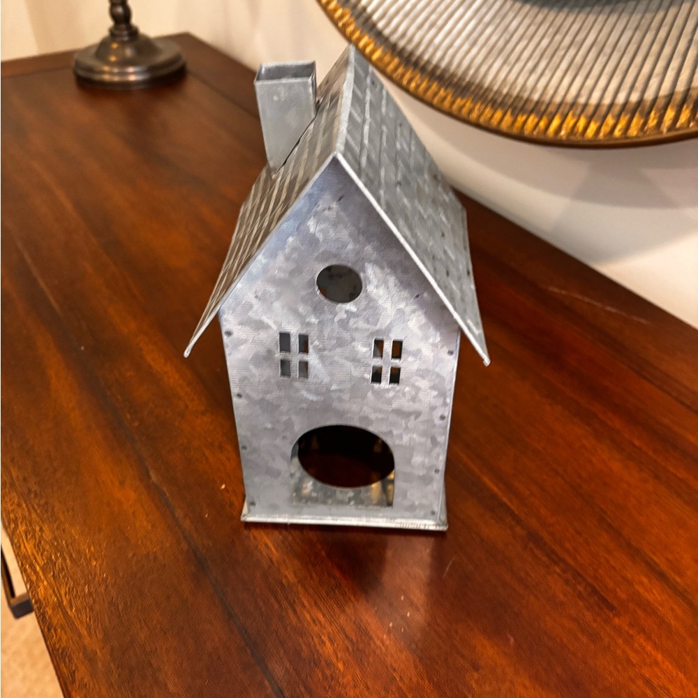 Pottery Barn galvanized Christmas house